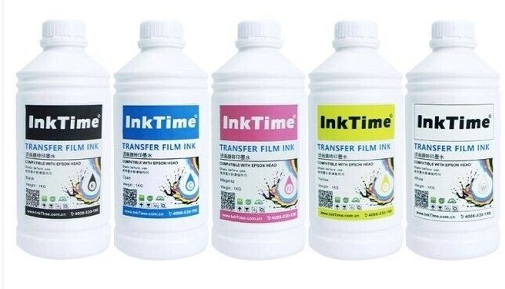 InkTime Premium 1000ml Transfer Direct to Film DTF Inks for Epson Printheads USA